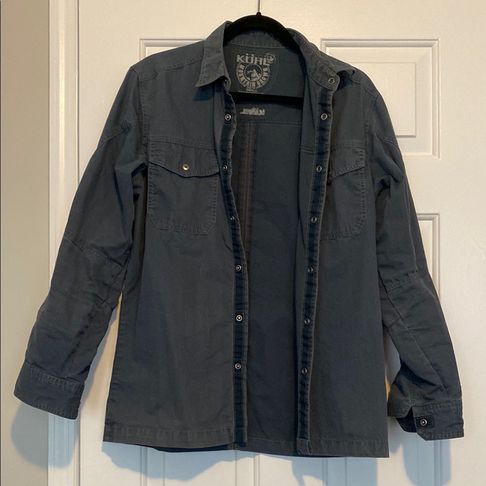 Men’s small blue Kuhl shirt jacket